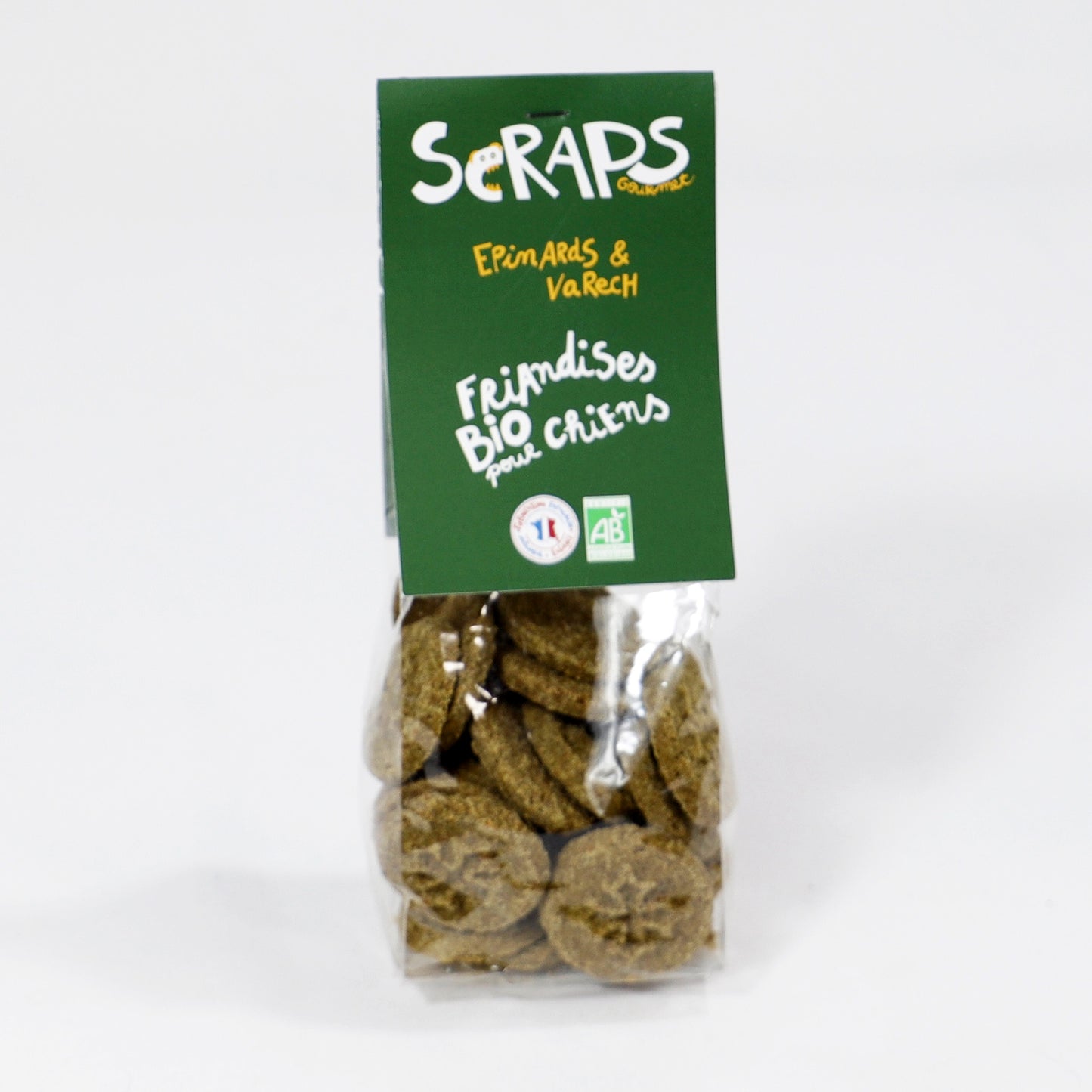 Biscoitos gourmet de espinafre e algas 40g